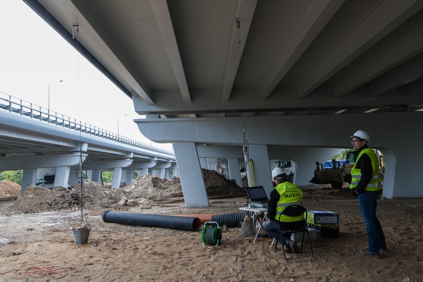 Próby obciążeniowe na estakadzie katowickiej