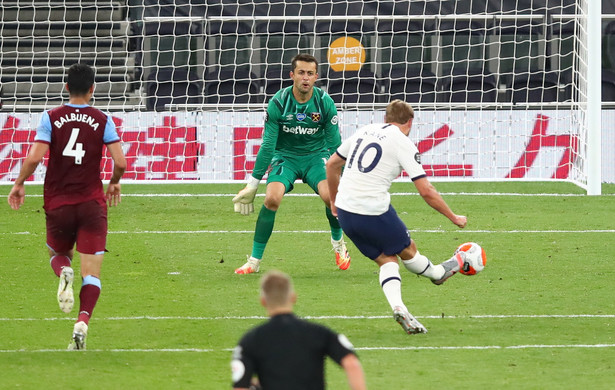 Harry Kane i Łukasz Fabiański