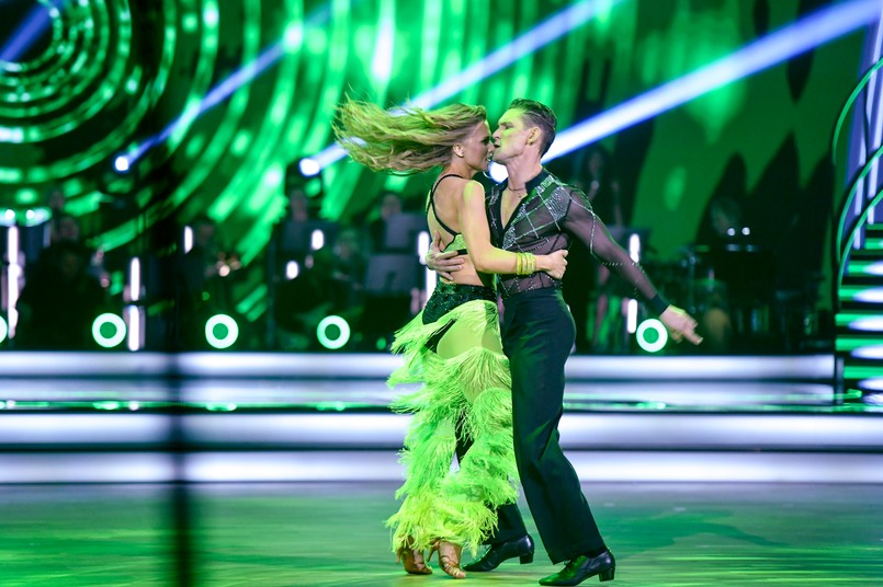 Agnieszka Kaczorowska i Filip Gurłacz w 2. odcinku nowej edycji "Tańca z gwiazdami"