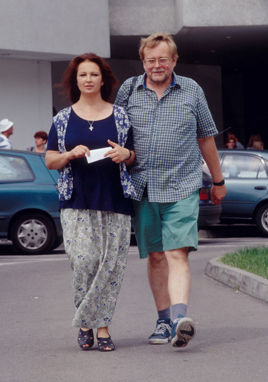 Anna Dymna i Krzysztof Orzechowski (Międzyzdroje, lipiec 1997 r.)