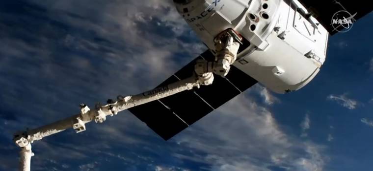 SpaceX Dragon dotarł do ISS. Zobacz nagranie z przechwytywania ładunku
