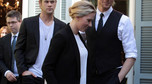 Chris Hemsworth, Scarlett Johansson i Tom Hiddleston na premierze "The Avengers"