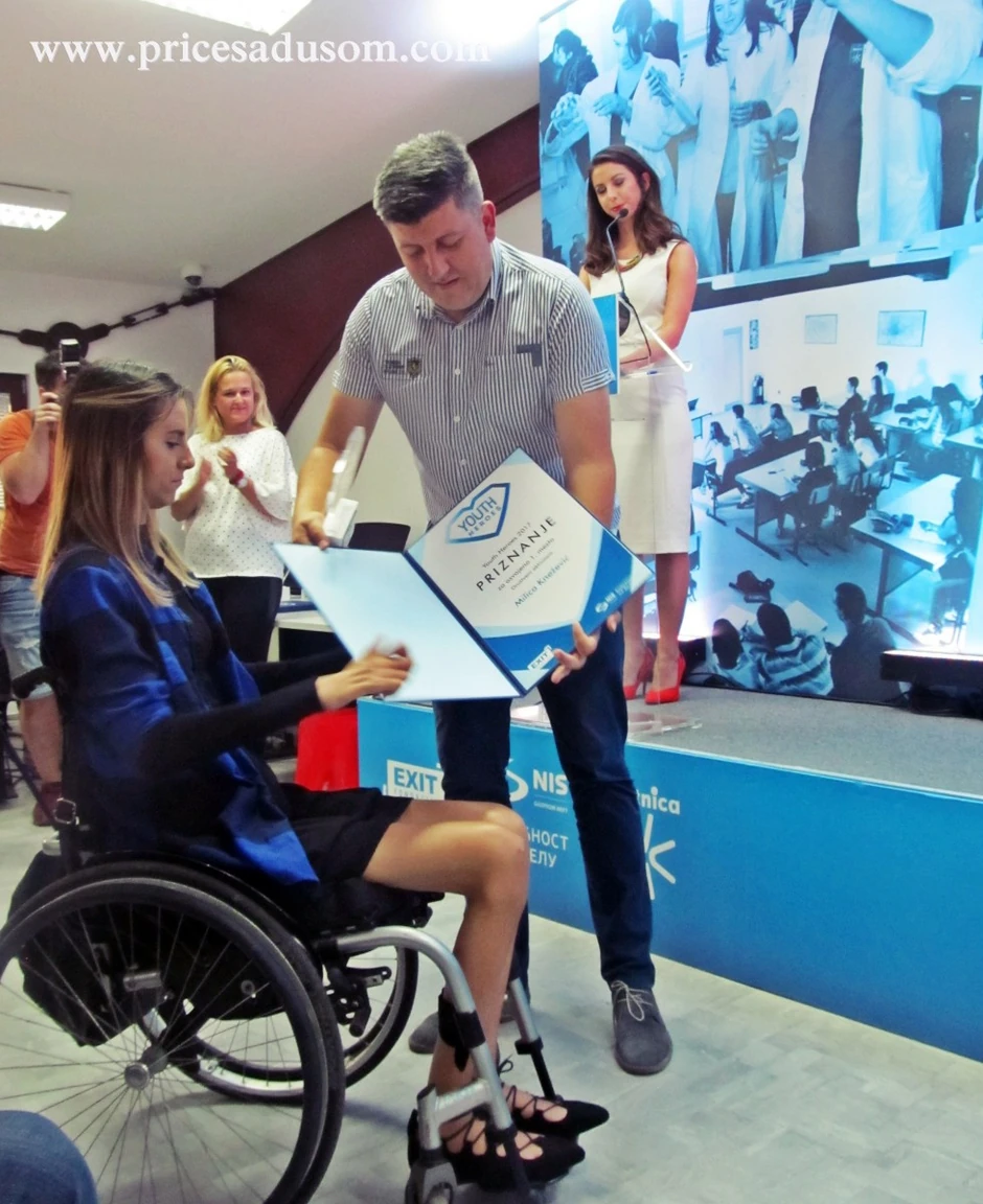 Dodeljeno joj je priznanje "Youth heroes"