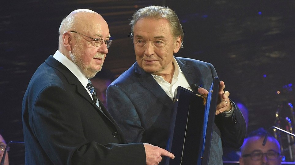 Václav Hybš a Karel Gott.