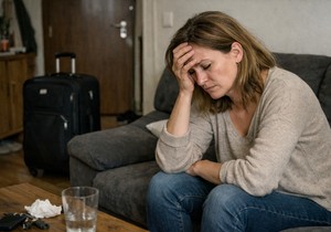 Tužna žena  - ilustracija