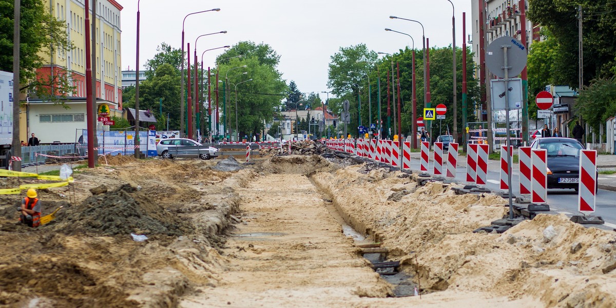 Remont na Dąbrowskiego 