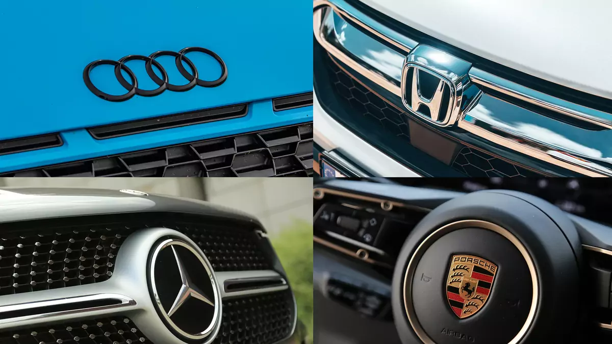 Audi, Honda, Mercedes, Porsche