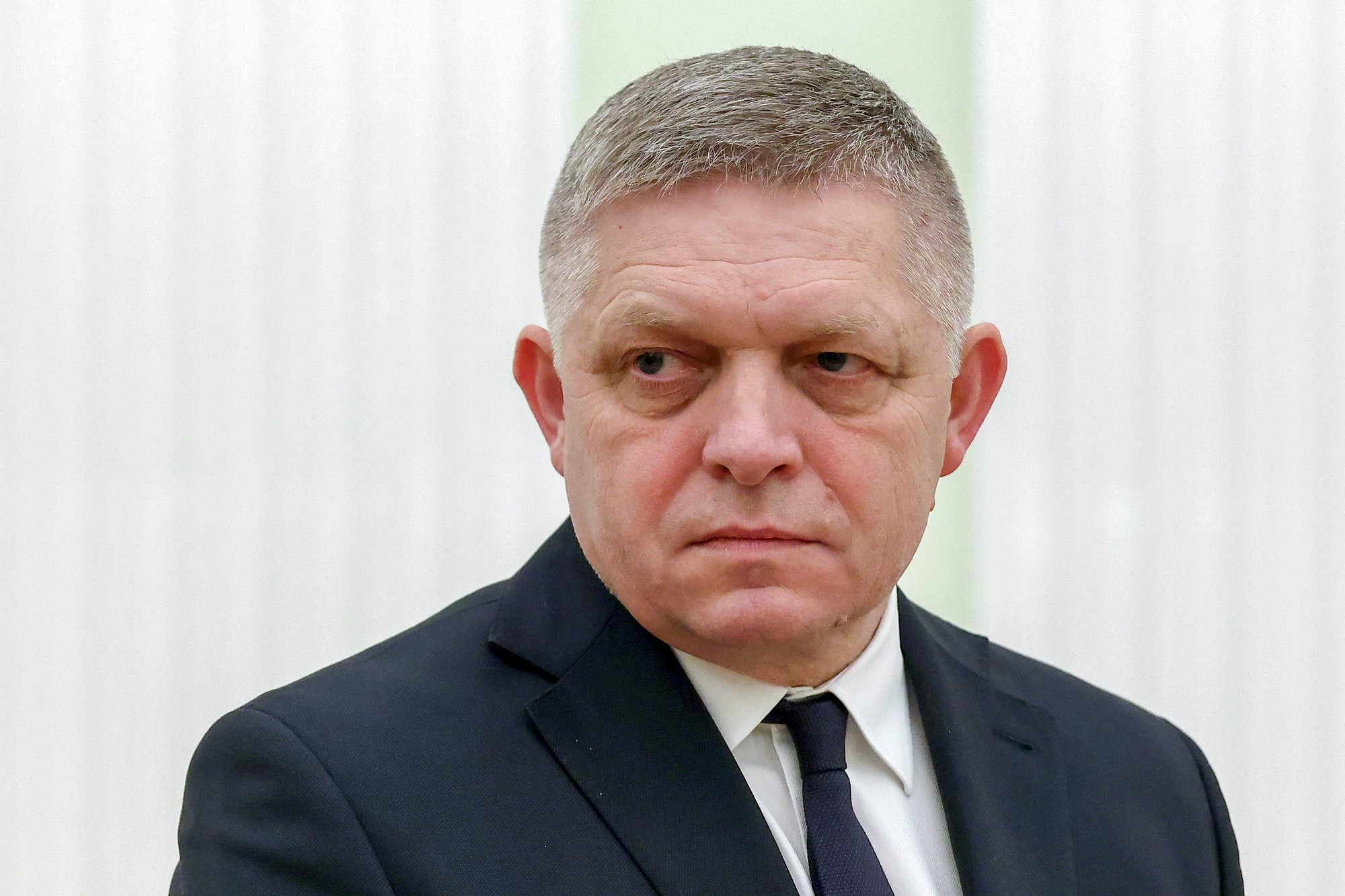 Slovenský premiér Robert Fico počas stretnutia  s ruským prezidentom Vladimírom Putinom v Moskve.