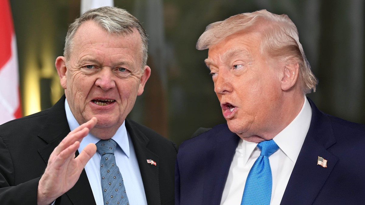 Lars Loke Rasmusen i Donald Tramp