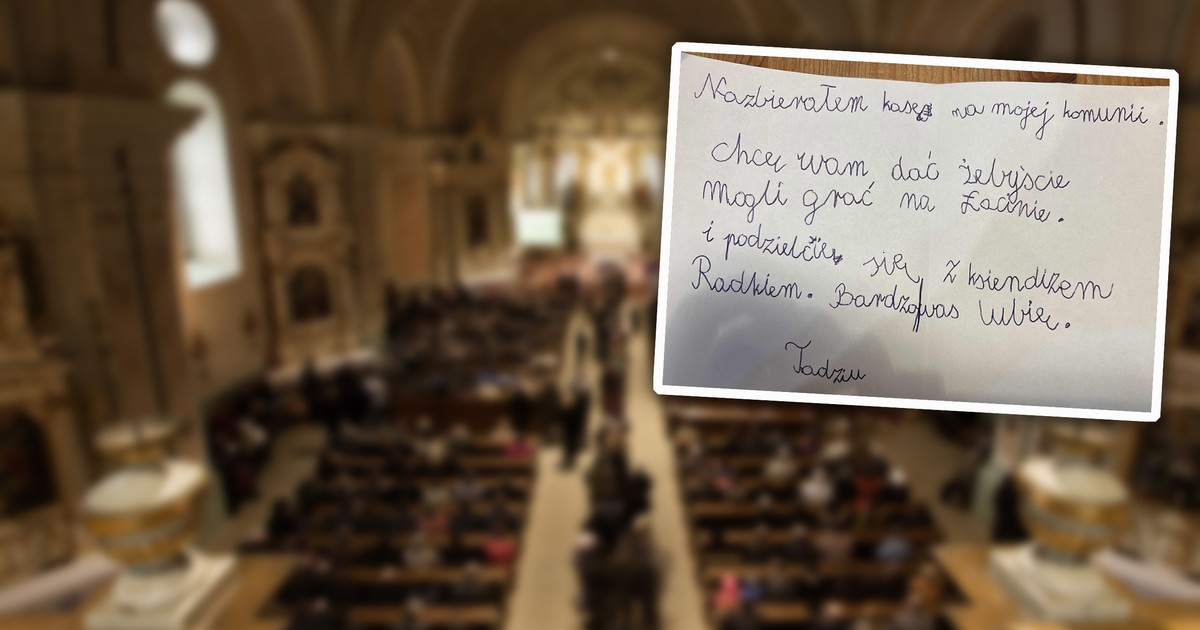Mały Tadzio oddał na ten cel pieniądze z komunii. Jego list wywołał w sieci burzę