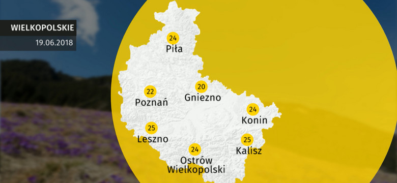 Prognoza pogody dla woj. wielkopolskiego - 19.06