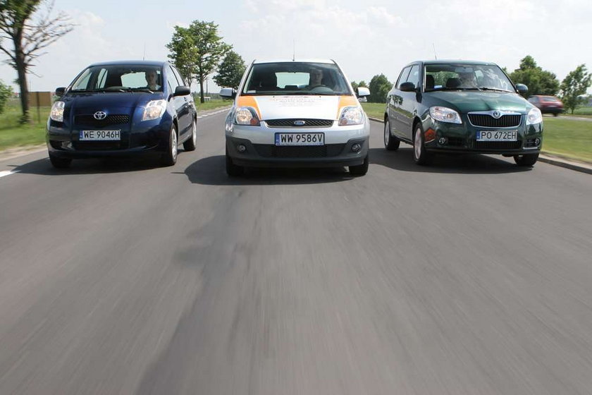 auto, samochód, test, Ford Fiesta V, Skoda Fabia II, Toyota Yaris II