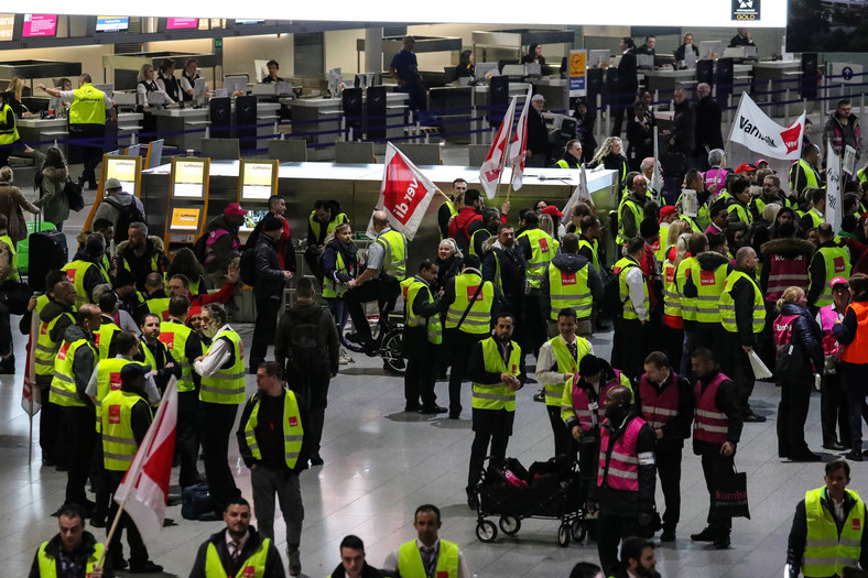 Strajk na lotnisku we Frankfurcie