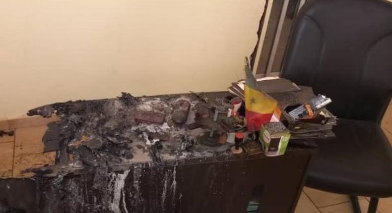 Tambacounda-le bureau du maire de sinthiou incendié