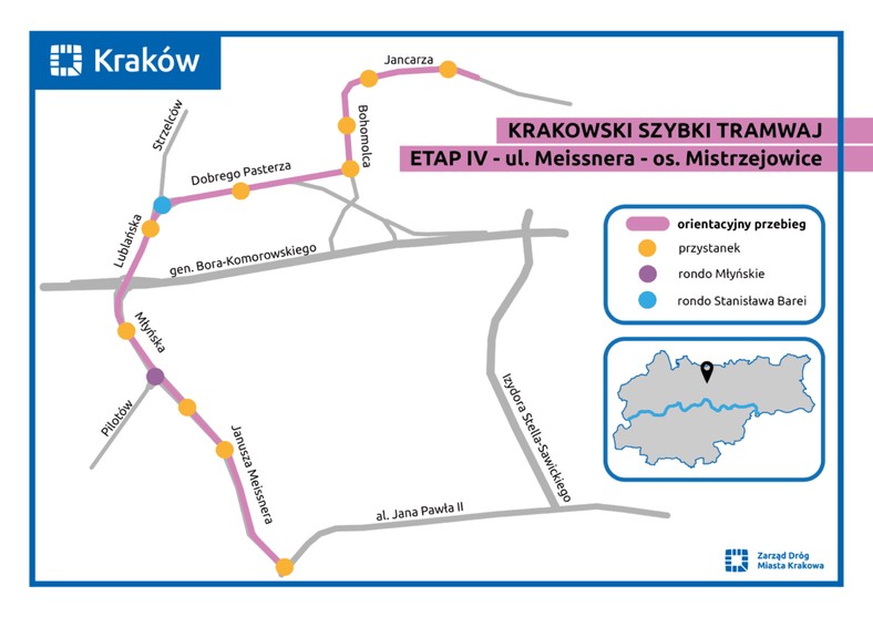 Przebieg planowanej trasy 