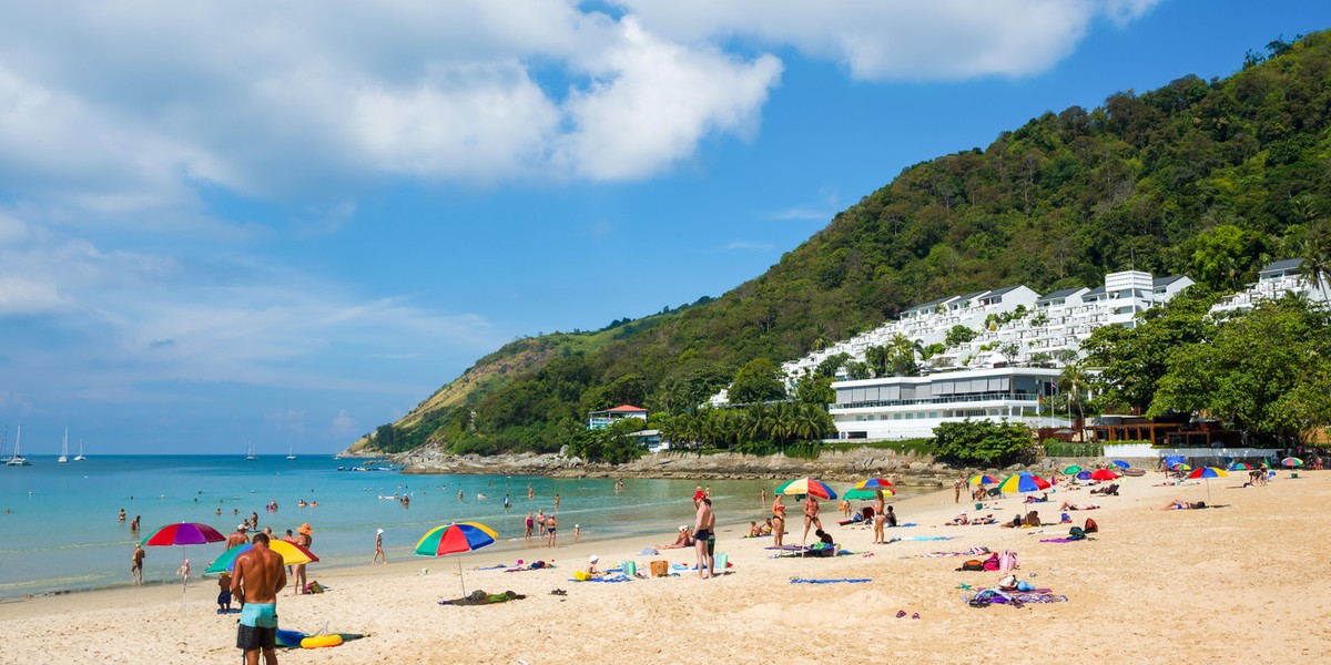 Plaża na wyspie Phuket w Tajlandii