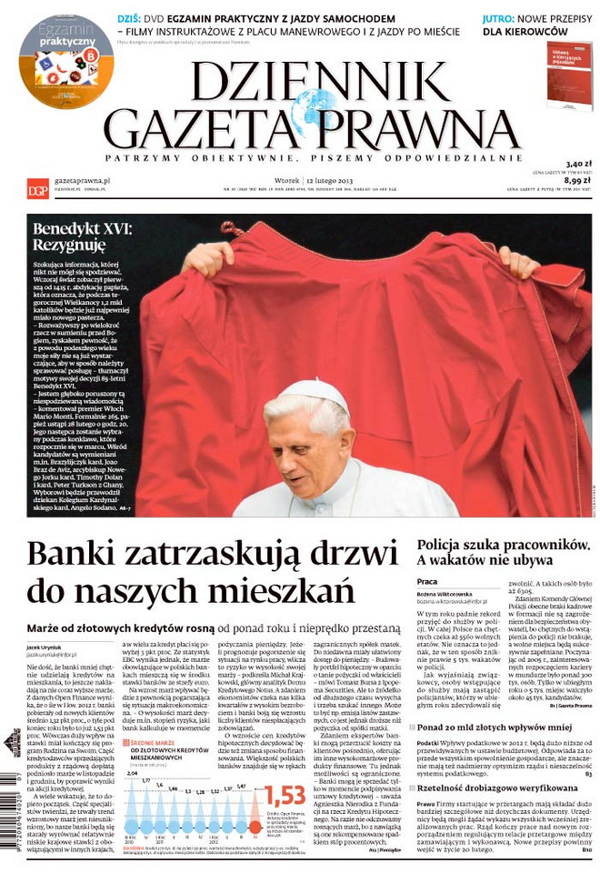 Papieskie "jedynki" polskich gazet