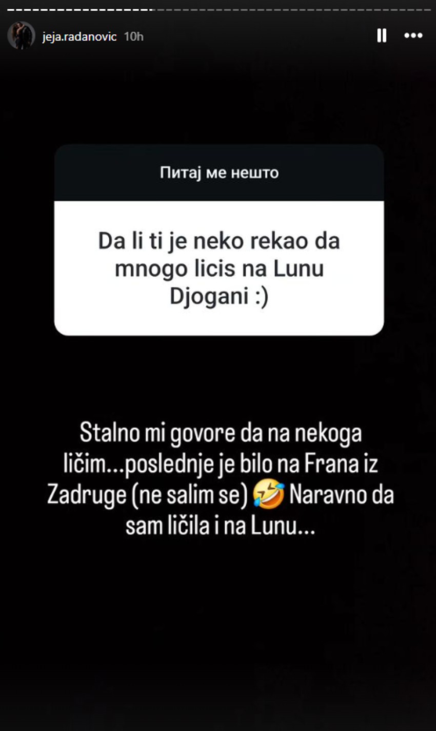 Objava Jelene Radanović