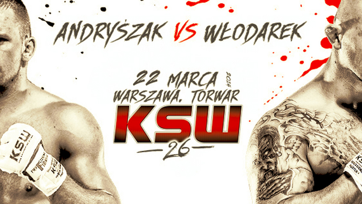 Podczas gali KSW26 w Warszawie dojdzie do ciekawego pojedynku w wadze ciężkiej. W dodatkowej karcie walk widowiska zobaczymy dwóch wysoko notowanych zawodników - Michała Andryszaka i Michała Włodarka.