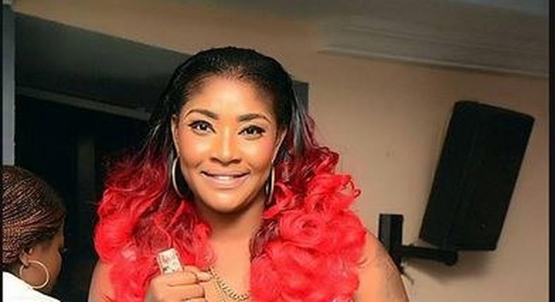 Angel Okorie at her birthday party at Club Rumours in Festac