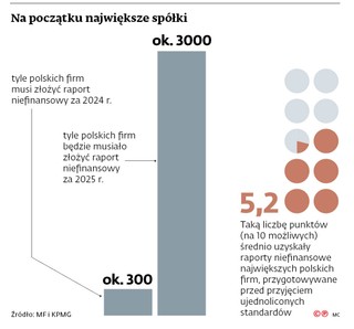 Na początku największe spółki