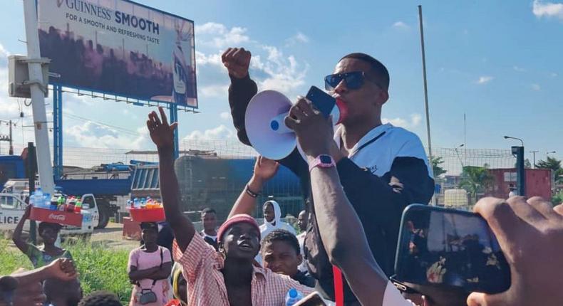 Nigerian music star Small Doctor at the Gani Fawehinmi Park [PULSE]