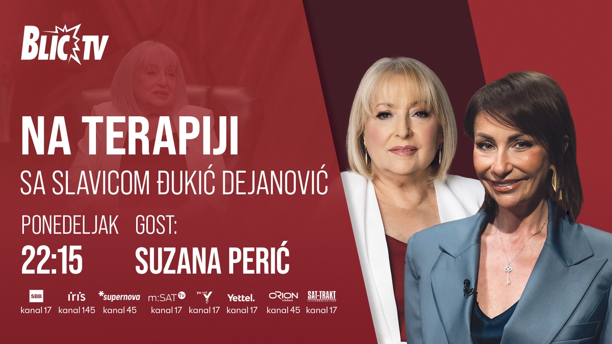 Suzana Perić, emisija "Na terapiji sa Slavicom Đukić Dejanović"