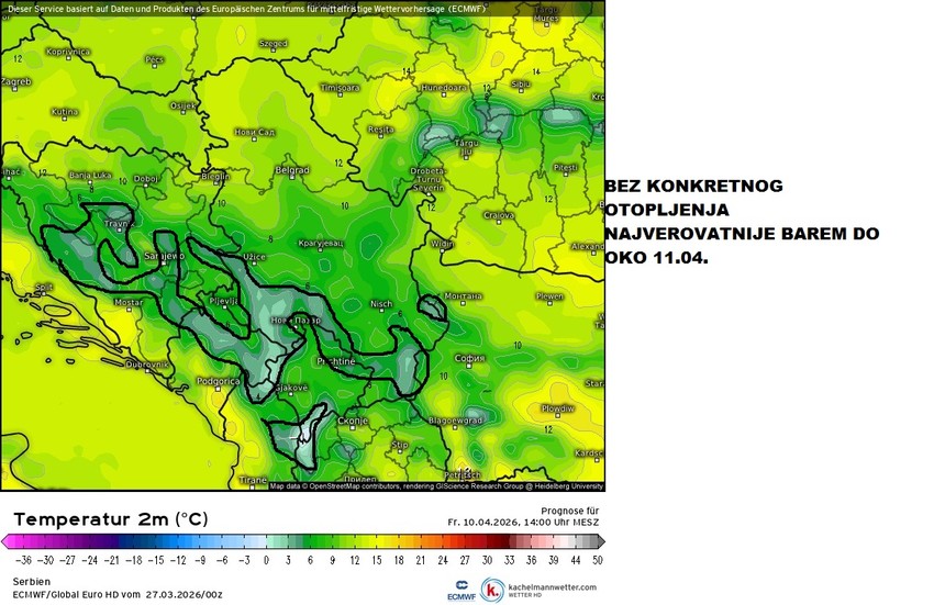 Bez otopljenja do 11. aprila