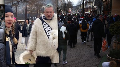 To nagranie obiegło sieć. "Miś z Krupówek" chciał dostać pieniądze, ale sam dostał mandat