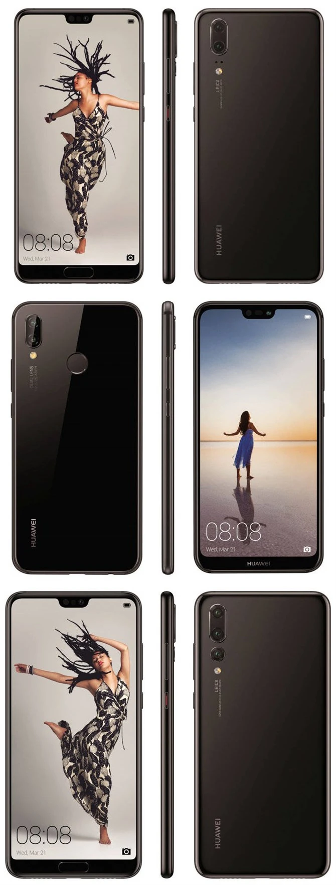 Wszystkie smartfony Huawei P20 mają wcięcie podobne do tego z iPhone'a X