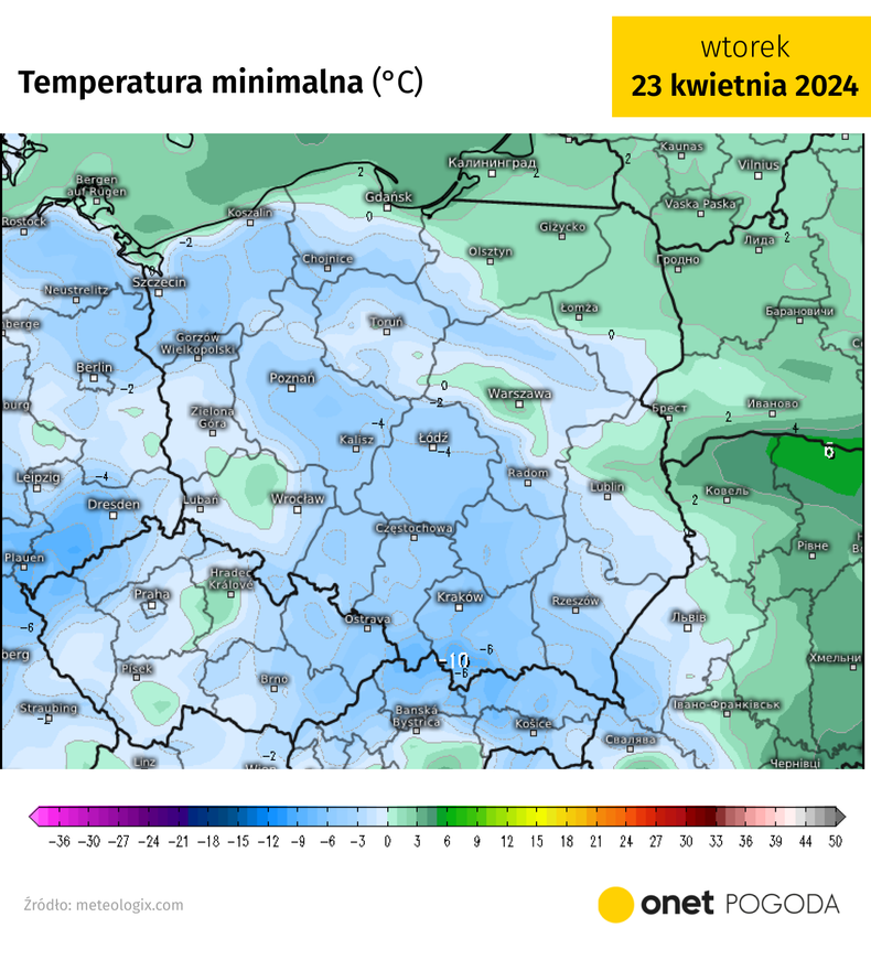 W przyszłym tygodniu temperatura przy gruncie może spaść do -8 st. C