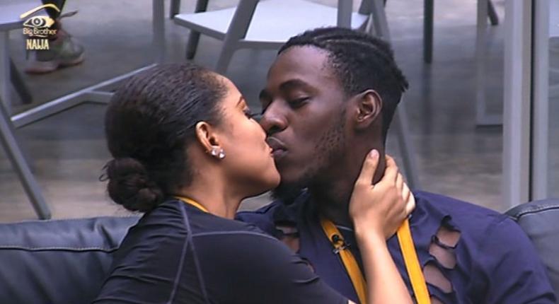 Soma and Gifty share a kiss