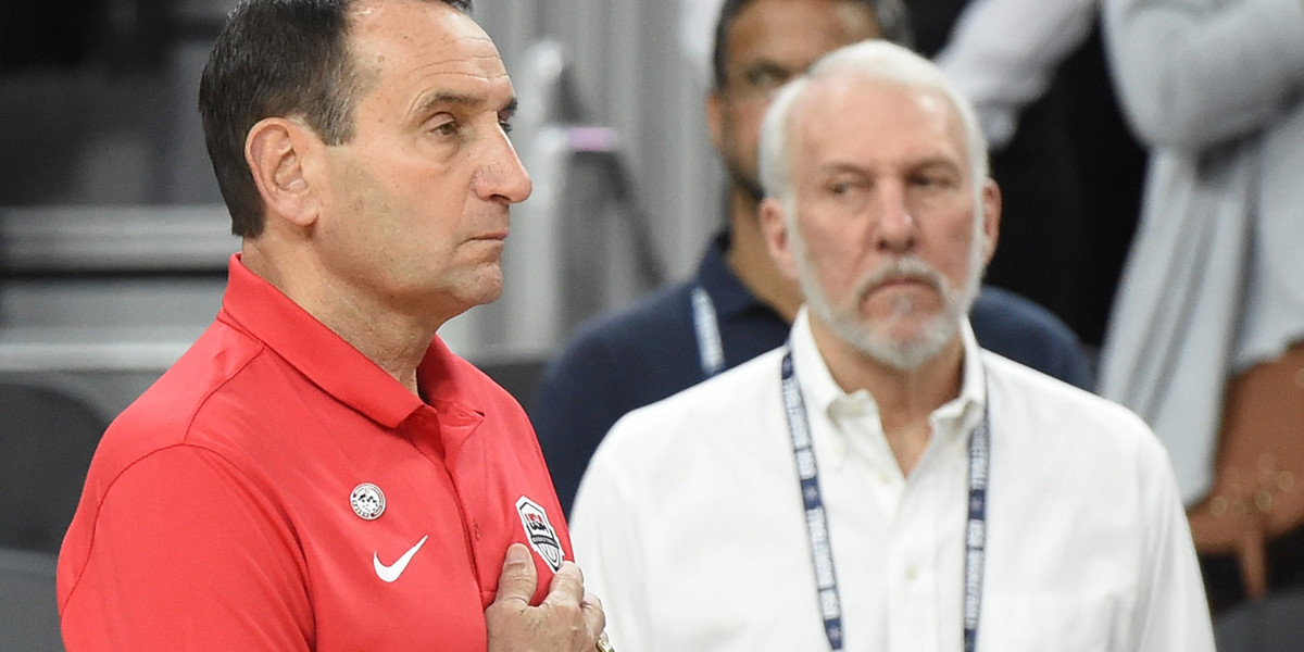 Coach K explains why he relates Gregg Popovich taking over the USA Basketball program to their military experience