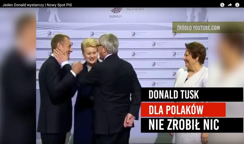 Nowy spot PiS oskarżający Tuska