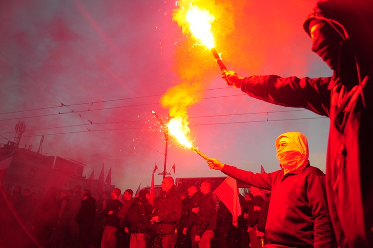 Marsz Niepodległości. Fot. Maciek Suchorabski