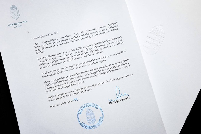 List prezydenta Węgier
