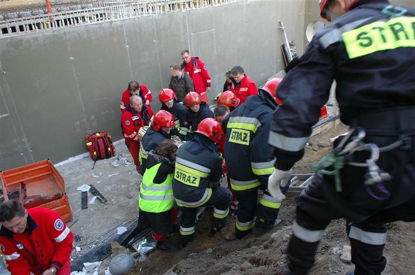 Wypadek na placu budowy stadionu narodowego