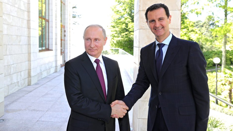 Prezydent Rosji Władimir Putin oraz prezydent Syrii Baszar al-Assad