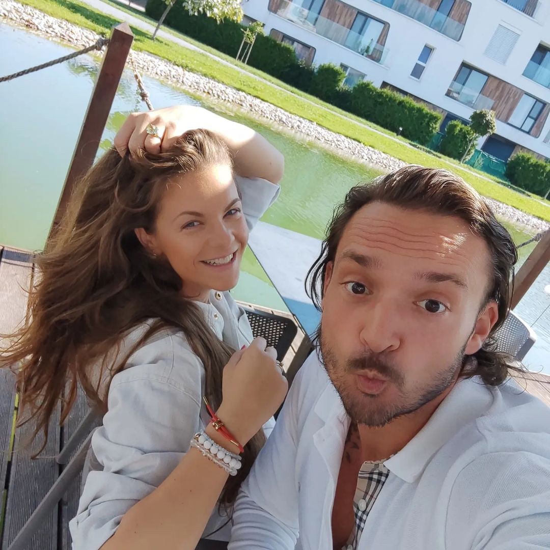 Spevák Robo Papp s manželkou Veronikou. 