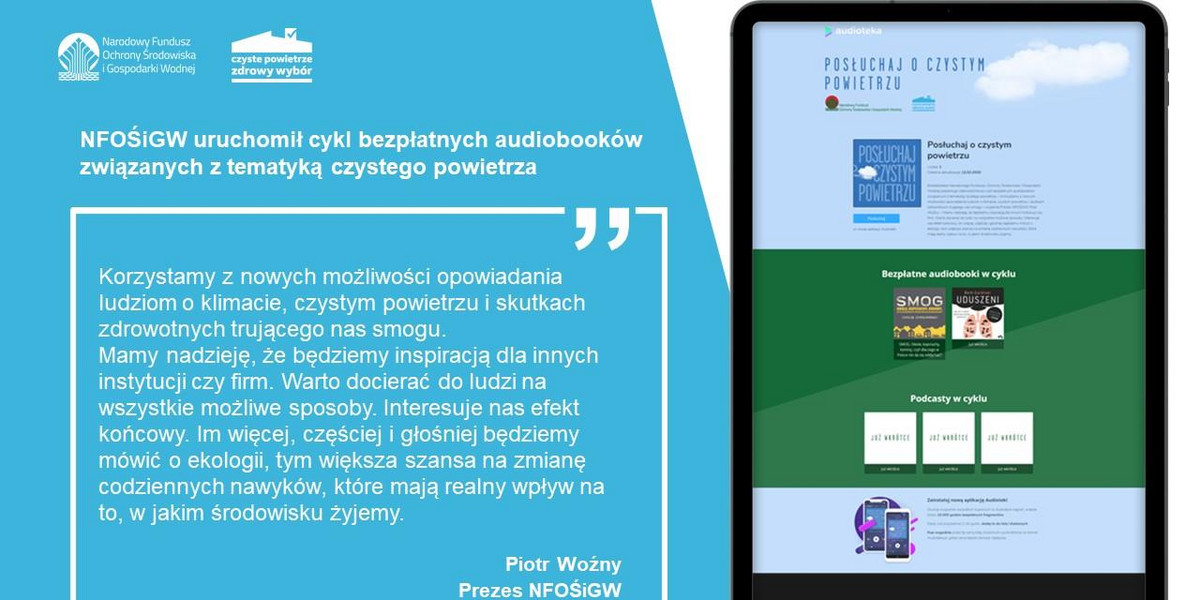 NFOŚiGW: Posłuchaj o czystym powietrzu