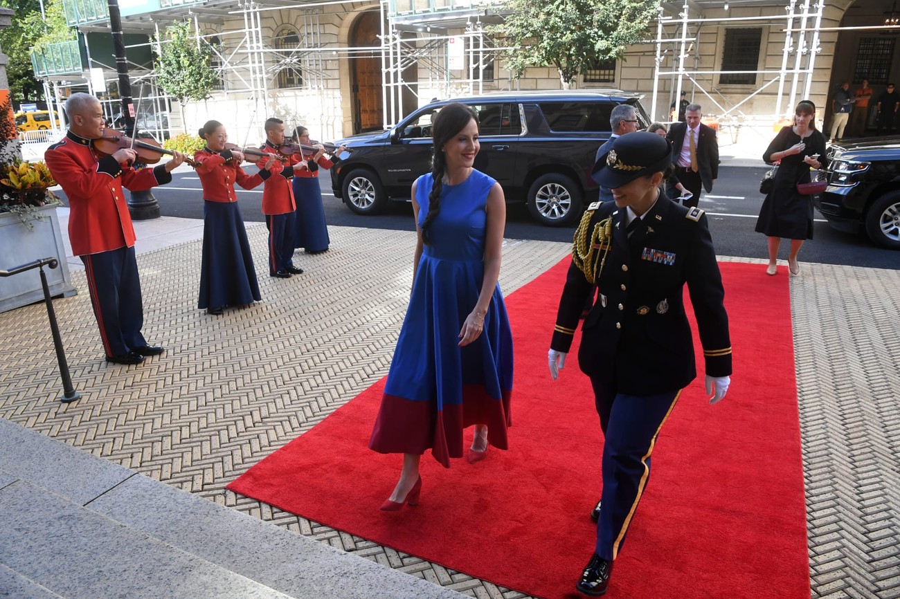 Tamara Vucich bei einem Mittagessen, moderiert von US-First Lady Jill Biden