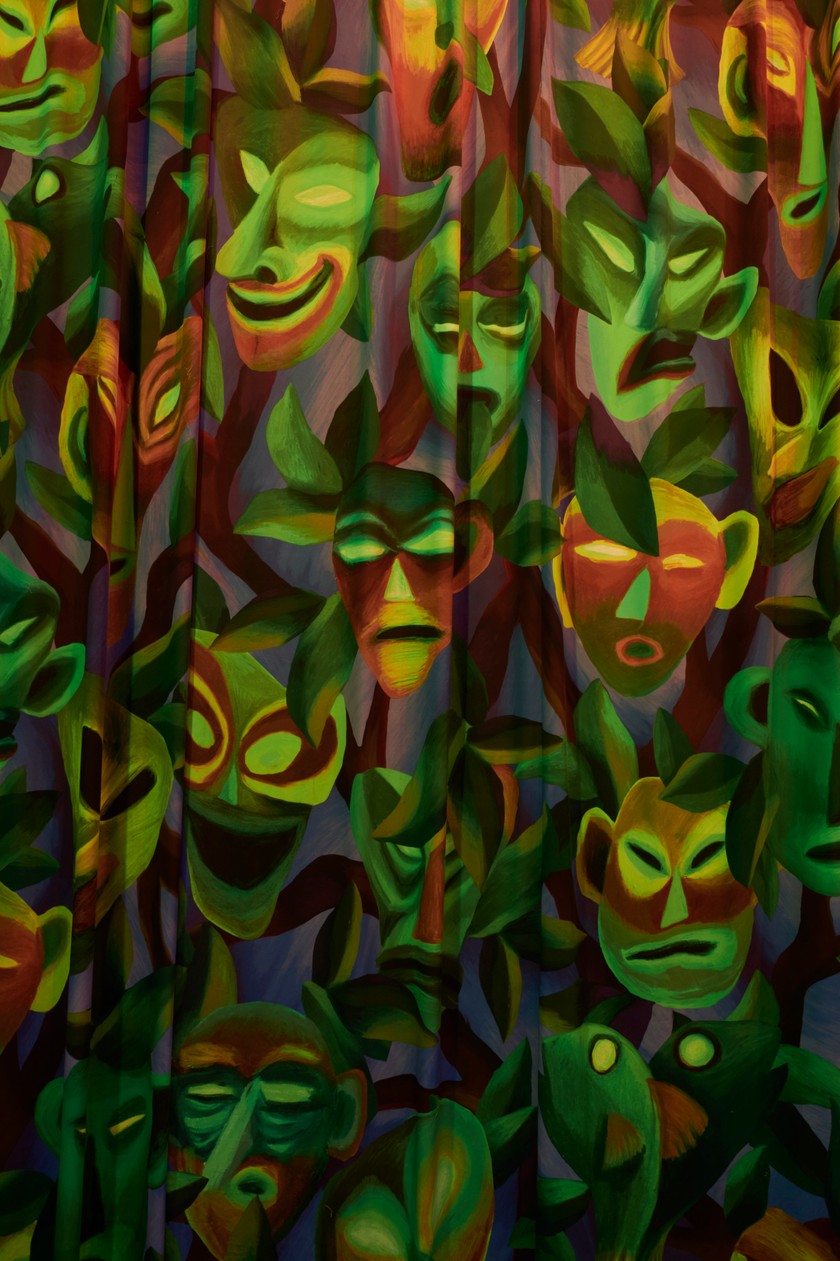 Grosse Bühne: Für das diesjährige Barockmusikfestival in Brügge gestaltete Hefti einen Wandbehang, der digital bedruckt wurde.