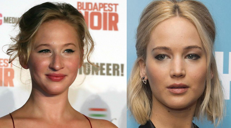 Tenki Réka balra és Jennifer Lawrence jobbra /Fotók: RAS-archívum, Northfoto