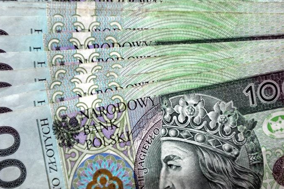 pieniądze banknoty gotówka złoty