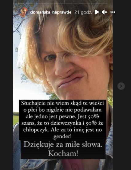 Ola Domańska nie zdradza płci dziecka