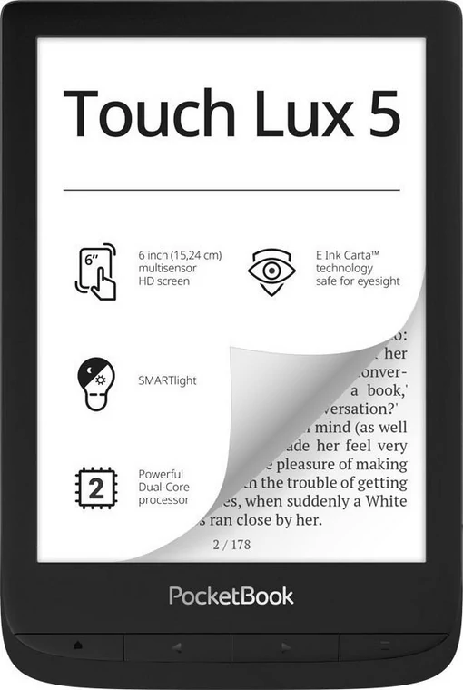 PocketBook 628 Touch Lux 5 Czarny - 6