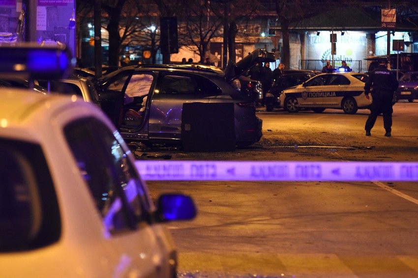 Eksplozija dzipa u Novom Sadu