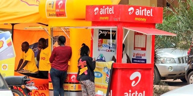 Mobile money booth