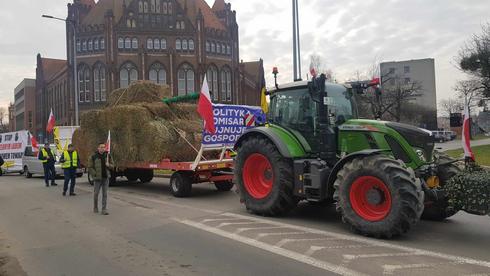 Protest rolników w Gdańsku / fot. Onet