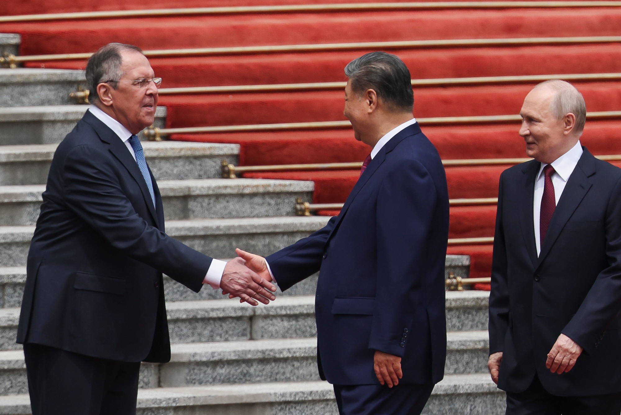 Ruský prezident Vladimir Putin a čínsky prezident Si Ťin-pching.